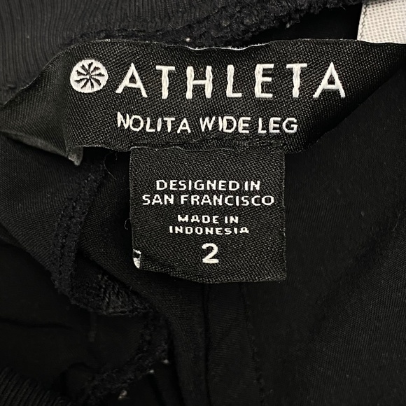 ATHLETA Nolita Wide Leg Pant in Black Size 2 - Picture 8 of 13